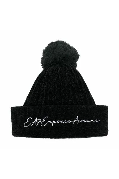 Emporio Armani EA7 Hoeden Beanies Black 4 Emporio Armani EA7 Hoeden Beanies Black - Afbeelding 2