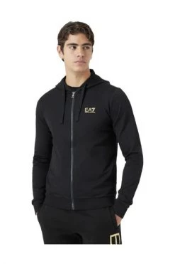 Emporio Armani EA7 Hoodies & Sweatvesten Black Sweatshirt With Hood Black -Goedkope Emporio Armani EA7 winkel 36c66735a4933ef7567cd8c9fd30b65b