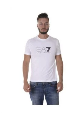 Emporio Armani EA7 Shirts T-shirt With Logo White -Goedkope Emporio Armani EA7 winkel 37132a771ee412c6059a0dcb80b4eb29