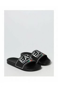 Emporio Armani EA7 Slippers Mules PVC Black