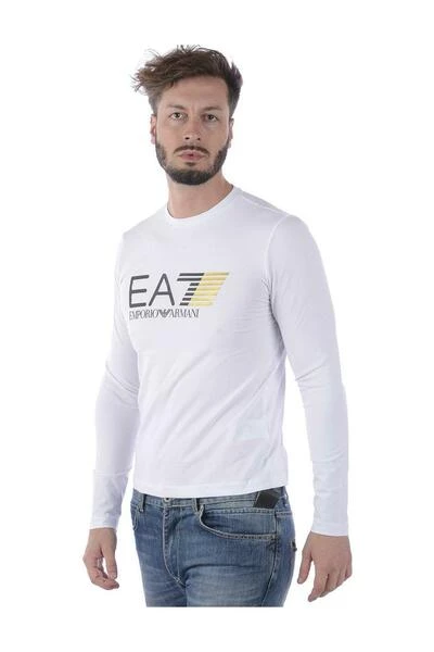 Emporio Armani EA7 Longsleeves T-shirt White 4 Emporio Armani EA7 Longsleeves T-shirt White - Afbeelding 2