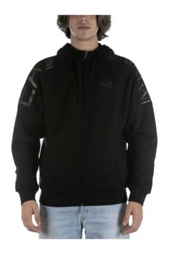 Emporio Armani EA7 Hoodies & Sweatvesten Zip-throughs Black -Goedkope Emporio Armani EA7 winkel 3e179e70088c63f1631d014480c3ba95