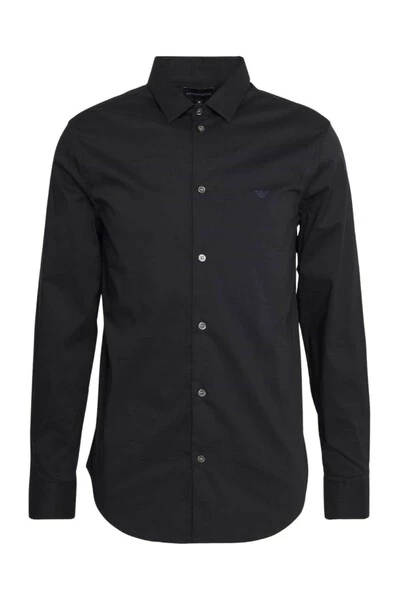 Emporio Armani EA7 Zakelijke Overhemden Shirt Black 3 Emporio Armani EA7 Zakelijke Overhemden Shirt Black
