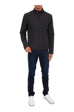 Emporio Armani EA7 Gewatteerde Jassen Jacket Black -Goedkope Emporio Armani EA7 winkel 404847dee60563fe16db5970f483bc09