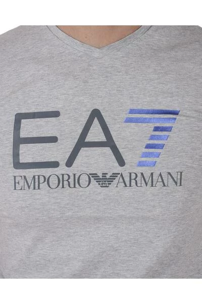 Emporio Armani EA7 Shirts T-Shirt Gray 4 Emporio Armani EA7 Shirts T-Shirt Gray - Afbeelding 2