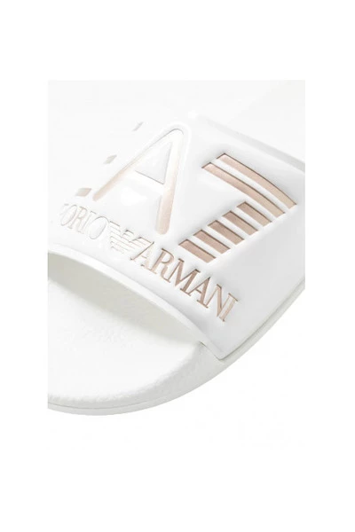 Emporio Armani EA7 Slippers Sliders White 3 Emporio Armani EA7 Slippers Sliders White