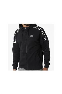 Emporio Armani EA7 Hoodies & Sweatvesten Zip-throughs Black