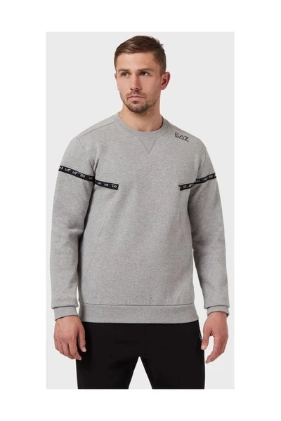 Emporio Armani EA7 Hoodies & Sweatvesten SWEATSHIRT Gray 5 Emporio Armani EA7 Hoodies & Sweatvesten SWEATSHIRT Gray - Afbeelding 3