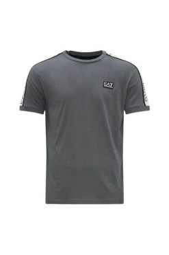 Emporio Armani EA7 Shirts EA7 Emporio Armani T-Shirt With Logo Tape Iron Gate Gray