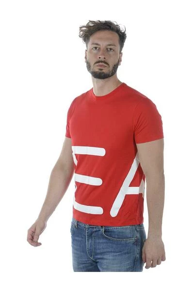 Emporio Armani EA7 Shirts T-Shirt Red 6 Emporio Armani EA7 Shirts T-Shirt Red - Afbeelding 4