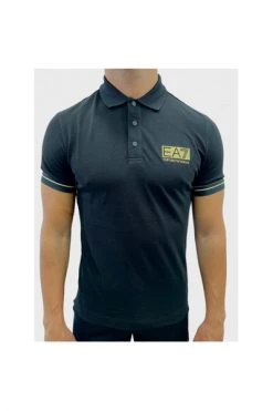 Emporio Armani EA7 Polo's Polo Shirts Black
