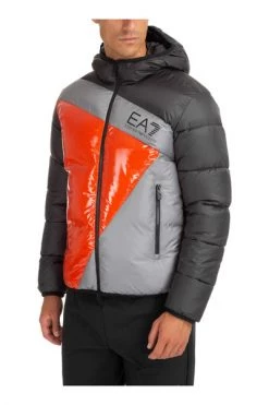 Emporio Armani EA7 Gewatteerde Jassen Men's Outerwear Down Jacket Blouson Hood Ardor 7 Black -Goedkope Emporio Armani EA7 winkel 4c4845c220bba3f09e3233f93196b4a9