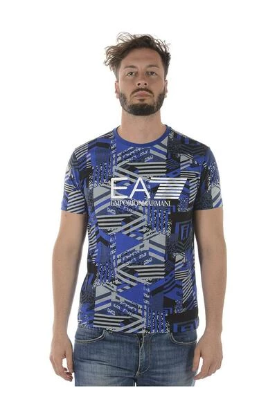 Emporio Armani EA7 Shirts T-shirt Blue 4 Emporio Armani EA7 Shirts T-shirt Blue - Afbeelding 2