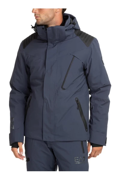 Emporio Armani EA7 Winterjassen Men's Ski Jacket Winter Stratum 7 Gray 4 Emporio Armani EA7 Winterjassen Men's Ski Jacket Winter Stratum 7 Gray - Afbeelding 2