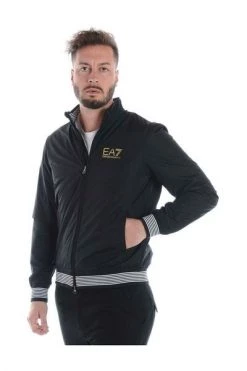 Emporio Armani EA7 Bomber Jackets Sweatshirt Black -Goedkope Emporio Armani EA7 winkel 5396d38b7b2388dabccb6b15de379dd1