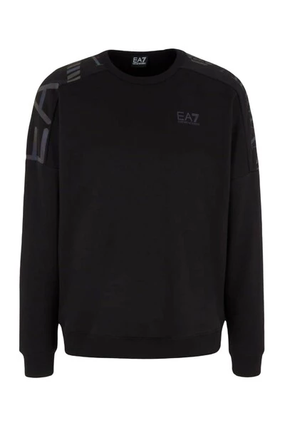 Emporio Armani EA7 Hoodies & Sweatvesten Sweatshirts & Hoodies Black 4 Emporio Armani EA7 Hoodies & Sweatvesten Sweatshirts & Hoodies Black - Afbeelding 2