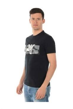 Emporio Armani EA7 Shirts T-SHIRT Black -Goedkope Emporio Armani EA7 winkel 56b149055331592edfc1914542578fd9