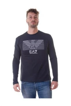 Emporio Armani EA7 Longsleeves T-shirt Blue -Goedkope Emporio Armani EA7 winkel 57d4e36d5bf25da0d87a6b8ac0c3097b