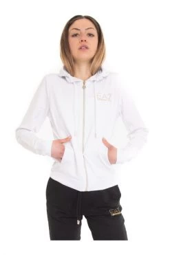 Emporio Armani EA7 Hoodies & Sweatvesten Cotton Tracksuit White