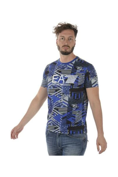 Emporio Armani EA7 Shirts T-shirt Blue 6 Emporio Armani EA7 Shirts T-shirt Blue - Afbeelding 4