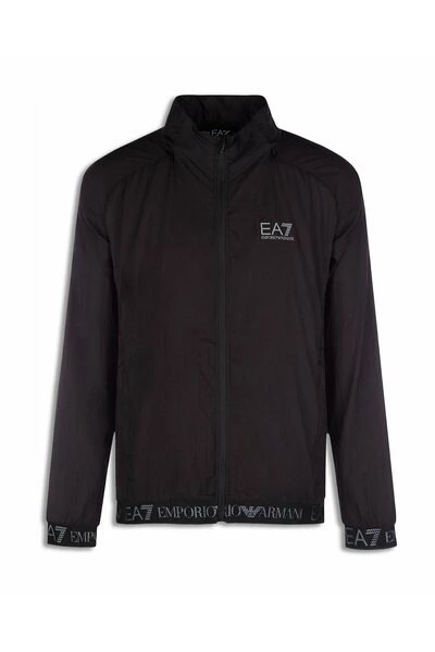 Emporio Armani EA7 Bomber Jackets Net Logo Bomber Jacket Black 7 Emporio Armani EA7 Bomber Jackets Net Logo Bomber Jacket Black - Afbeelding 5