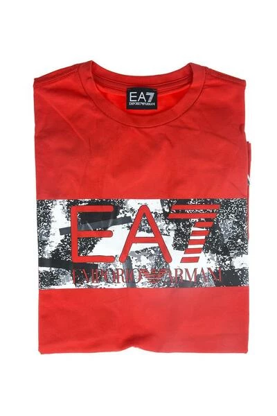 Emporio Armani EA7 Shirts T-shirt Red 5 Emporio Armani EA7 Shirts T-shirt Red - Afbeelding 3