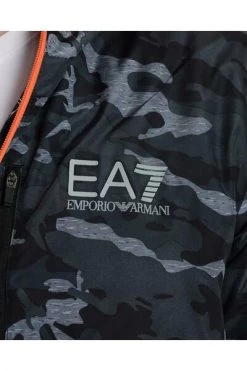 Emporio Armani EA7 Zomerjassen Jacket Gray -Goedkope Emporio Armani EA7 winkel 5e3fa934cfab3693e0160a5ddd812796