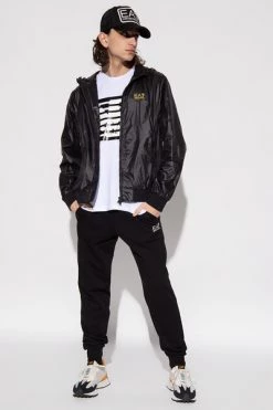 Emporio Armani EA7 Sweatpants With Logo Black