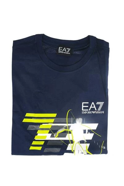 Emporio Armani EA7 Shirts T-shirt Blue 6 Emporio Armani EA7 Shirts T-shirt Blue - Afbeelding 4