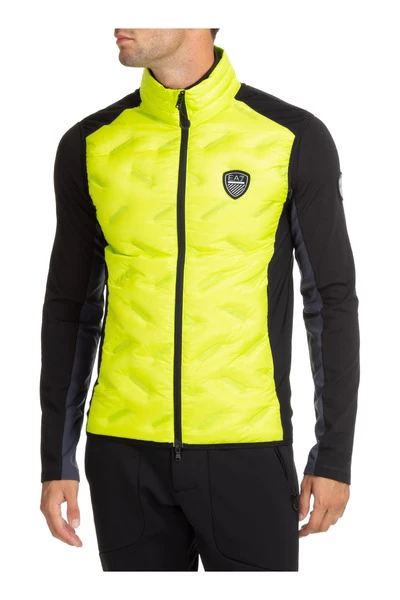 Emporio Armani EA7 Zomerjassen Men's Nylon Waistcoat Body Warmer Jacket Padded Green 4 Emporio Armani EA7 Zomerjassen Men's Nylon Waistcoat Body Warmer Jacket Padded Green - Afbeelding 2