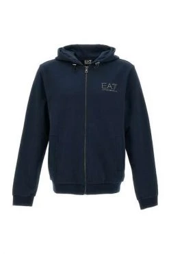 Emporio Armani EA7 Hoodies & Sweatvesten Zip-throughs Blue -Goedkope Emporio Armani EA7 winkel 64c5a8986dc2cc9ea8687fcc645d4399