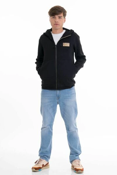 Emporio Armani EA7 Hoodies & Sweatvesten Zip-throughs Black 4 Emporio Armani EA7 Hoodies & Sweatvesten Zip-throughs Black - Afbeelding 2