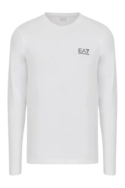 Emporio Armani EA7 Longsleeves Long Sleeve Tops White 4 Emporio Armani EA7 Longsleeves Long Sleeve Tops White - Afbeelding 2