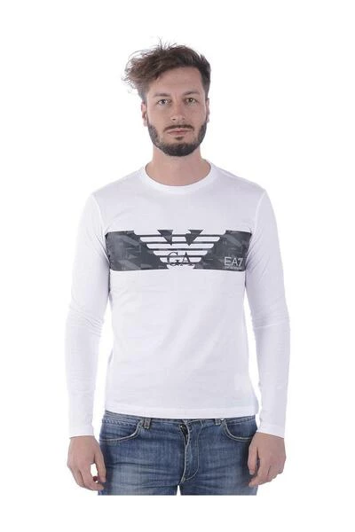 Emporio Armani EA7 Longsleeves T-shirt White 4 Emporio Armani EA7 Longsleeves T-shirt White - Afbeelding 2