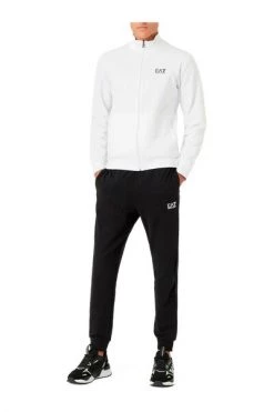 Emporio Armani EA7 Trainingspakken Tracksuits Front And Back Pockets White