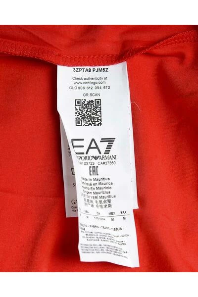 Emporio Armani EA7 Shirts T-shirt Red 6 Emporio Armani EA7 Shirts T-shirt Red - Afbeelding 4