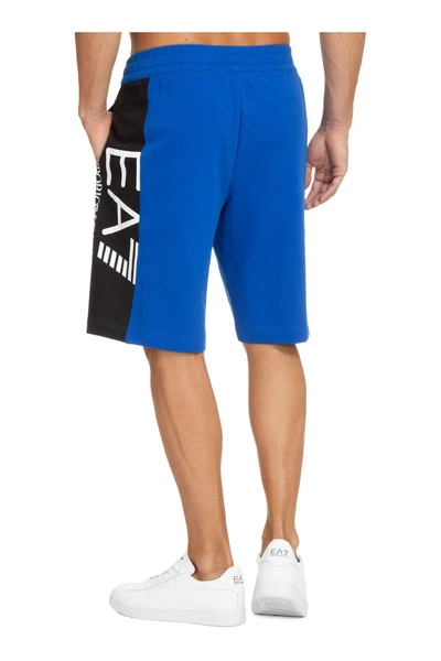 Emporio Armani EA7 Korte Broeken Men's Shorts Bermuda Blue 6 Emporio Armani EA7 Korte Broeken Men's Shorts Bermuda Blue - Afbeelding 4
