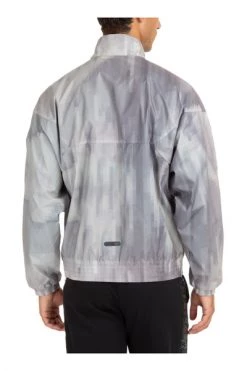 Emporio Armani EA7 Zomerjassen Men's Outerwear Jacket Blouson Hood Ventus 7 Gray