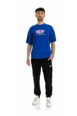 Emporio Armani EA7 Shirts T-SHIRT Blue -Goedkope Emporio Armani EA7 winkel 6f00c4786f591e04ea78a94b3314508f