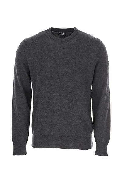 Emporio Armani EA7 Truien & Vesten Sweater Gray 4 Emporio Armani EA7 Truien & Vesten Sweater Gray - Afbeelding 2