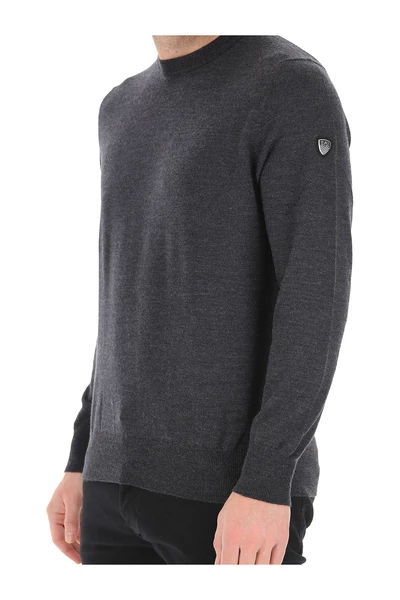 Emporio Armani EA7 Truien & Vesten Sweater Gray 3 Emporio Armani EA7 Truien & Vesten Sweater Gray