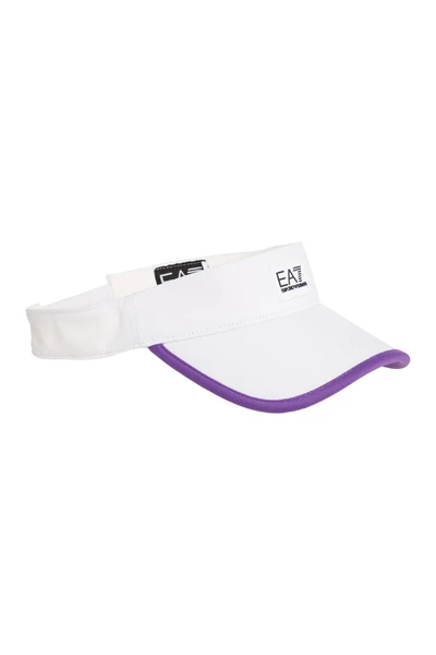 Emporio Armani EA7 Petten Women's Visor Cap Hat Golf Tennis White 5 Emporio Armani EA7 Petten Women's Visor Cap Hat Golf Tennis White - Afbeelding 3