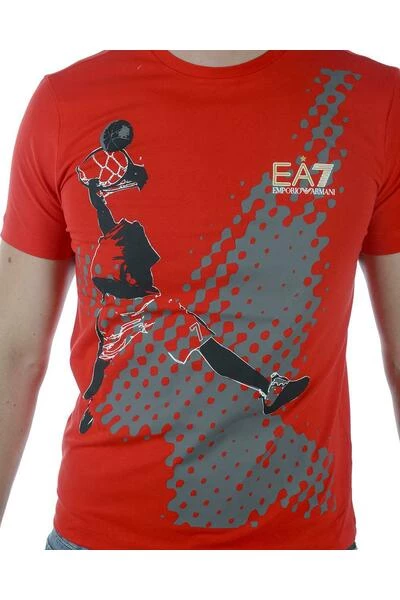 Emporio Armani EA7 Shirts T-Shirt Red 8 Emporio Armani EA7 Shirts T-Shirt Red - Afbeelding 6