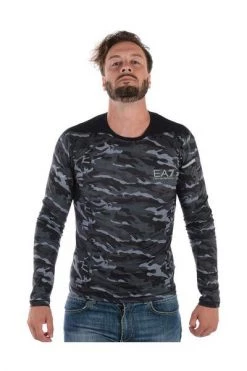 Emporio Armani EA7 Longsleeves Blouse Gray