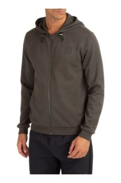 Emporio Armani EA7 Hoodies & Sweatvesten Men's Hoodie Sweatshirt Sweat Gray -Goedkope Emporio Armani EA7 winkel 78335aaff5c25d6d2556cc057b467a78