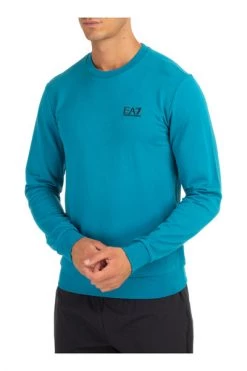 Emporio Armani EA7 Hoodies & Sweatvesten Men's Sweatshirt Sweat Blue -Goedkope Emporio Armani EA7 winkel 7909a5028ff8068a9dd17785c2aad42f