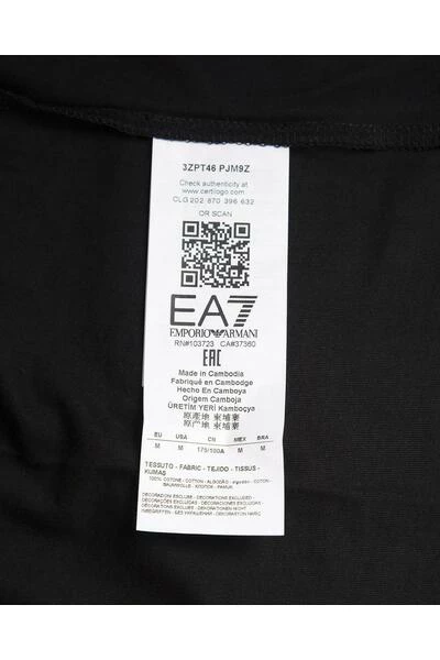 Emporio Armani EA7 Shirts T-shirt Black 4 Emporio Armani EA7 Shirts T-shirt Black - Afbeelding 2