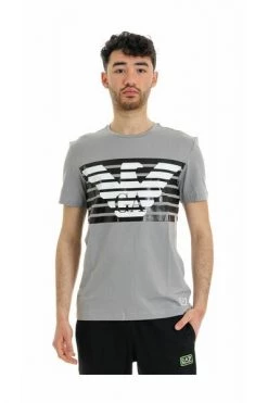 Emporio Armani EA7 Shirts T-SHIRT Gray -Goedkope Emporio Armani EA7 winkel 7c91ae0154309b096e0ae950f444ad56