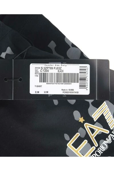 Emporio Armani EA7 Shirts T-shirt Black 7 Emporio Armani EA7 Shirts T-shirt Black - Afbeelding 5