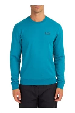 Emporio Armani EA7 Hoodies & Sweatvesten Men's Sweatshirt Sweat Blue -Goedkope Emporio Armani EA7 winkel 7db55f43dc89a1b92fabe36d7f4a82ef